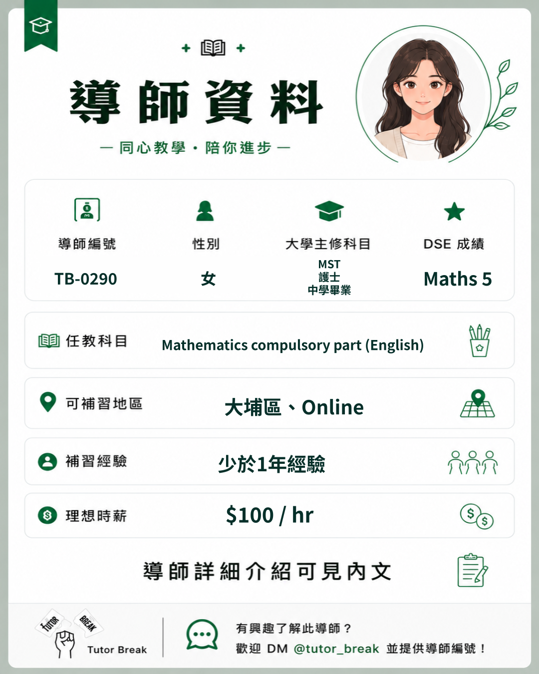 TB-0290 已核准導師圖卡