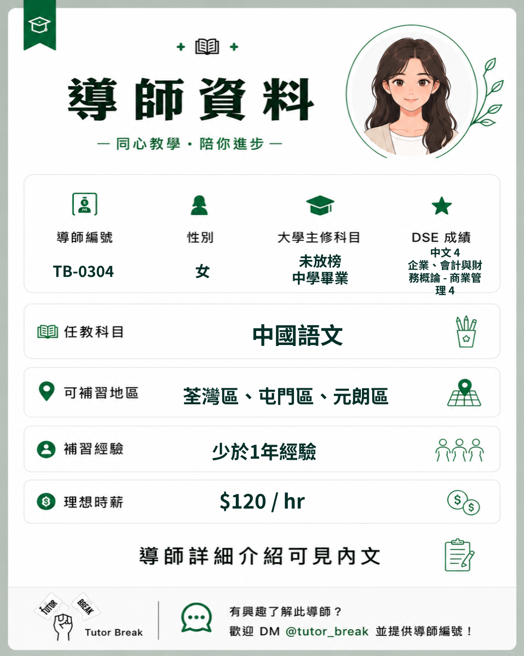 TB-0304 已核准導師圖卡